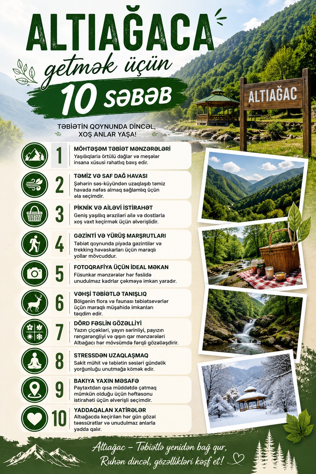 Altıağaca getmək üçün 10 səbəb
